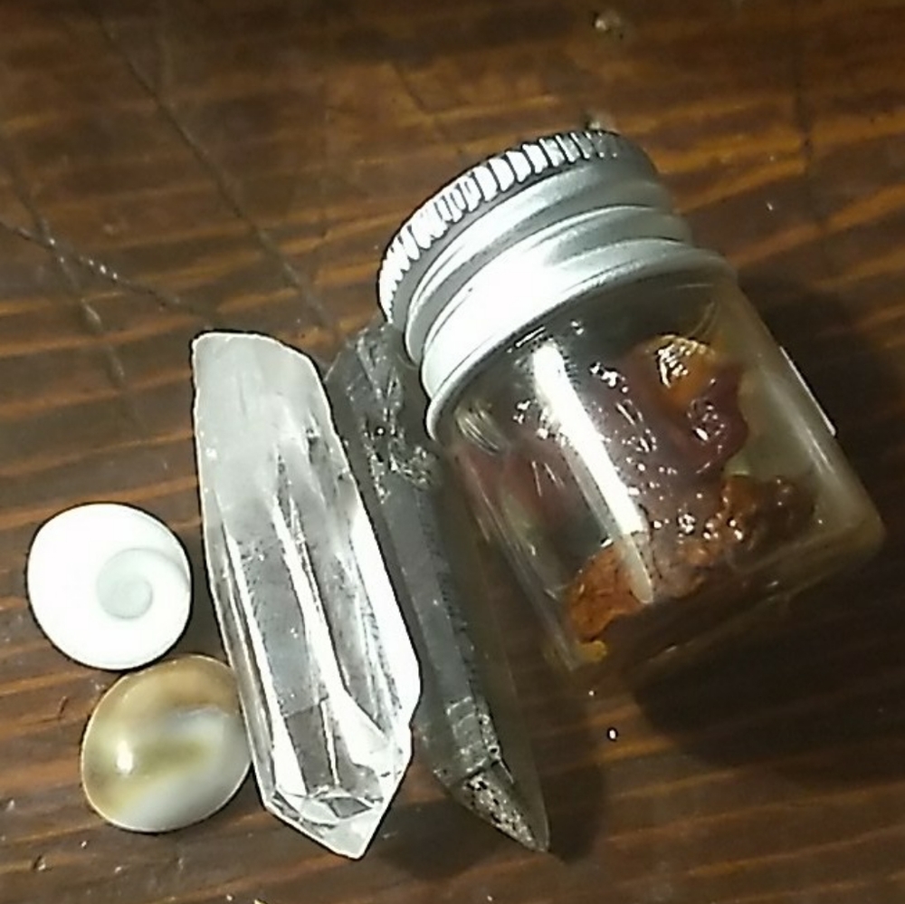 Skull protection candle crystals potion set lot - Picture 6 of 9